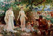 Attilio Simonetti The Judgement of Paris oil